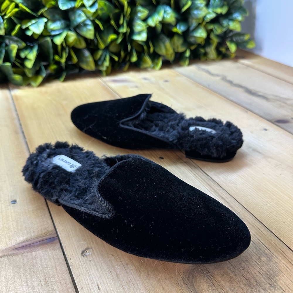 BIRDIES The Phoebe Slip On Mule Faux Fur Lined Slipper Shoes